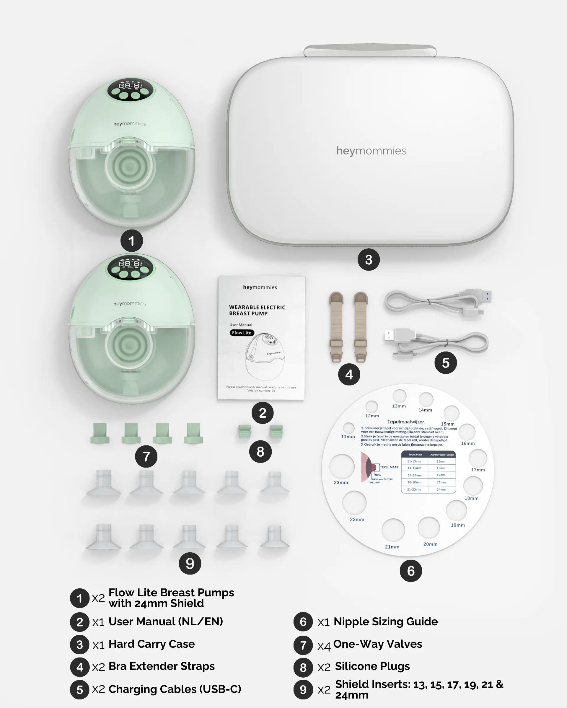 Wearable Breastpump - Heymommies Flow Lite