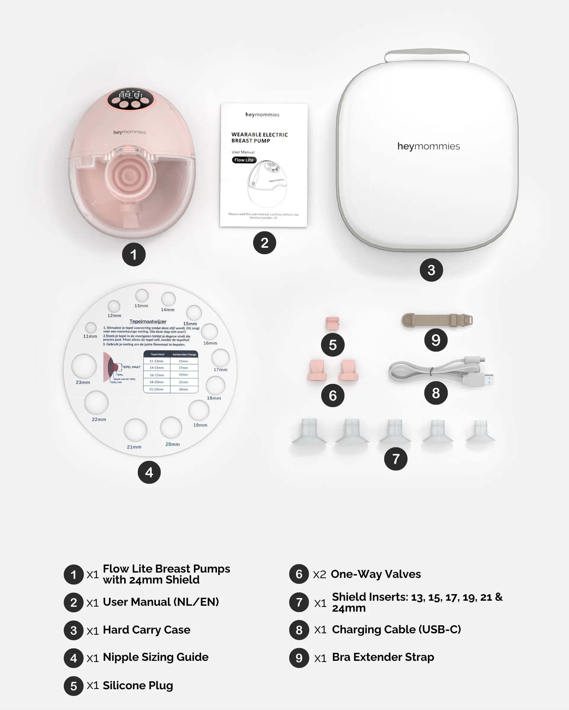 Wearable Breastpump - Heymommies Flow Lite