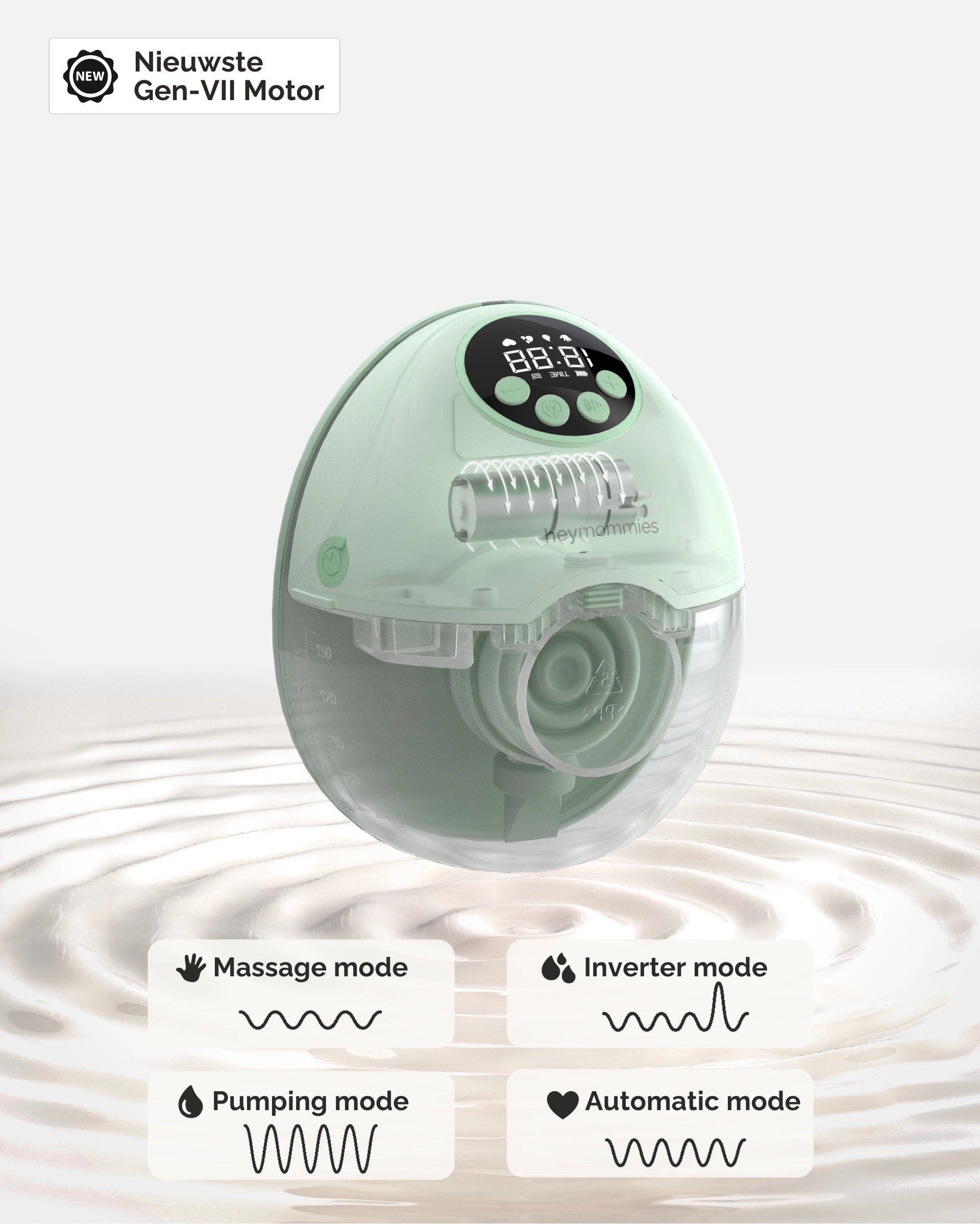 Draagbare Borstkolf - Heymommies Flow Lite